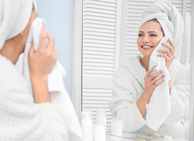 Manfaat handuk wajah microfiber
