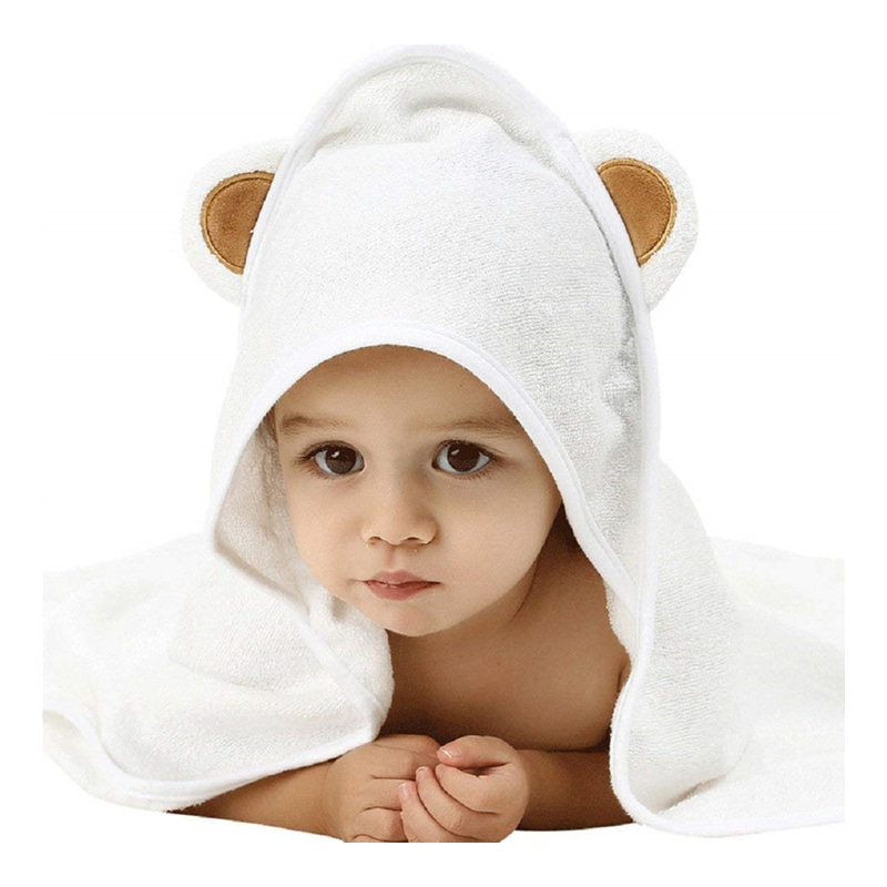Kain Bambu Handuk Berkerudung Bayi